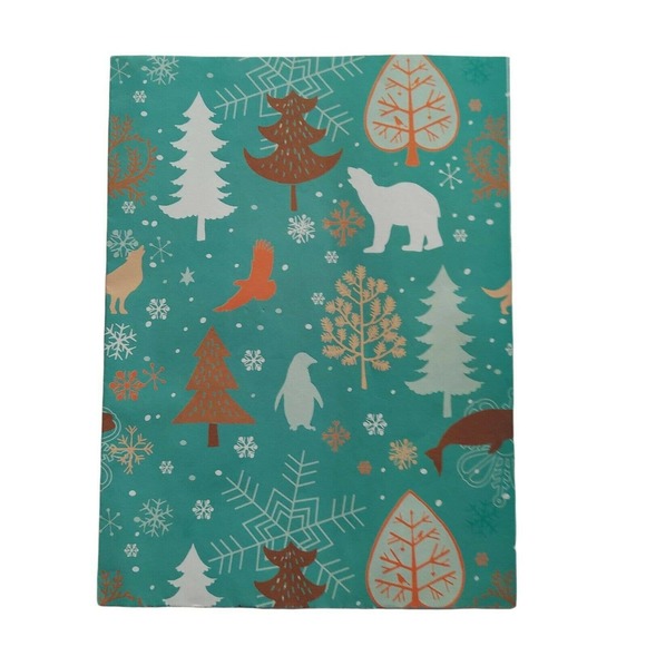 Vintage Wrapping Paper Assortment of 13 Full & Partial Flat Gift Wrap Sheets Lot - Picture 8 of 10